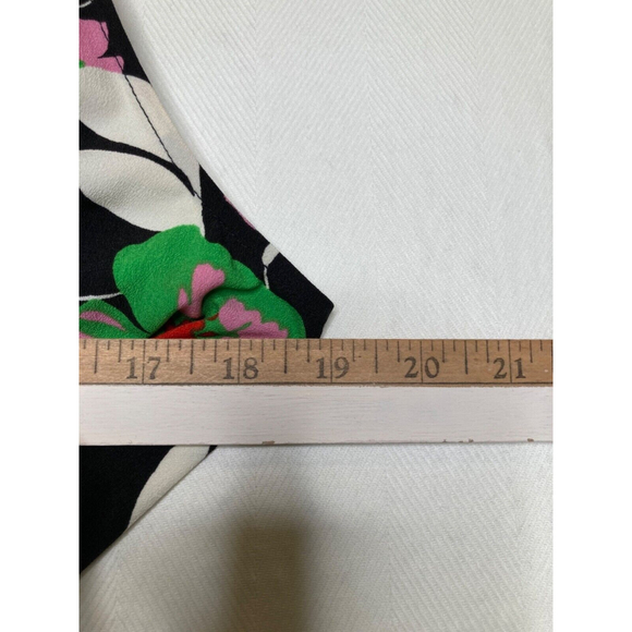 Who What Wear Women’s Floral Wrap Midi Dress Sleeveless V-Neck Ruffle Hem Size M - Picture 4 of 12